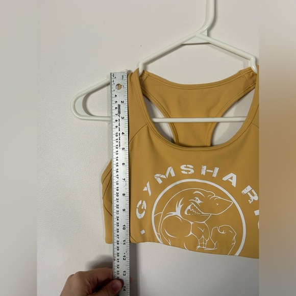 NWOT Yellow Gymshark Legacy Graphic Women's Sports Bra Size Small - Picture 4 of 7
